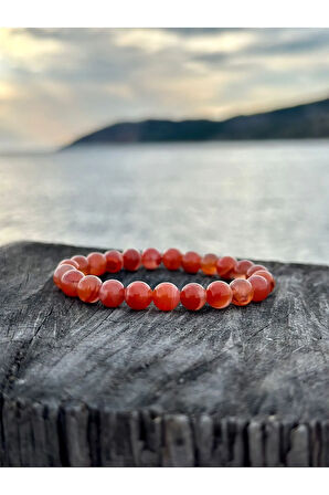 8 Mm Yemen Akik Taşı Erkek Kadın Doğal Taş Bileklik Aaa Kalite