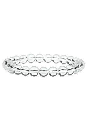 Şeffaf Kristal Doğal Taş Bileklik