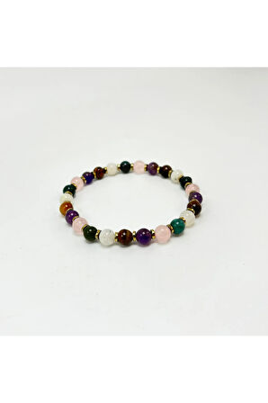 SERTİFİKALI YENGEÇ BURCU DOĞAL TAŞ BİLEKLİK 6mm