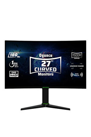 MONSTER Aryond A27 V2 27" 180hz Qhd 1 Ms G-sync Freesync Curved Va Oyuncu Monitörü