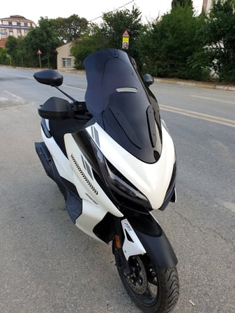 MOTOCAM Zontes ZT 250 T-E Ön Cam 2023-2026 Model 73cm Siyah Renkli 4mm