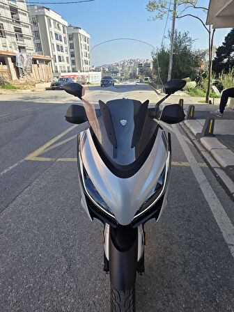 MOTOCAM Zontes ZT 250 T-E Siperlik Ön Cam 2023-2025 Model 73cm Şeffaf Renkli 4mm