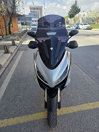 MOTOCAM Zontes ZT 250 T-E Siperlik Ön Cam 2023-2025 Model 73cm Siyah Renkli 4mm