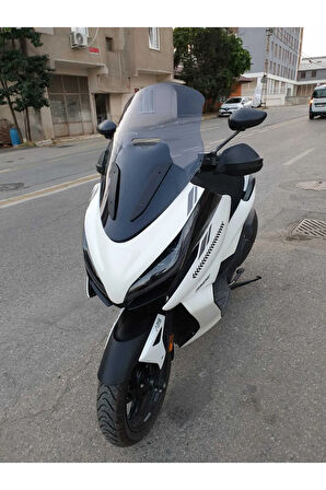 Zontes 350 E Siperlik Ön Cam 2022 2023 Model 70cm Açıkfüme Renkli 4mm