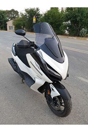 Zontes 350 E Siperlik Ön Cam 2022 2023 Model 70cm Açıkfüme Renkli 4mm