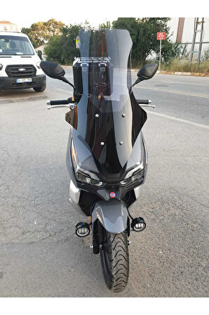 Zontes ADV ZT 350 T2 Siperlik Ön Cam 2024 Model 55cm Açıkfüme Renkli 4mm
