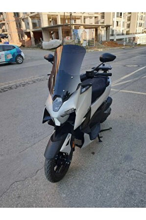 Zontes ZT 125 Siperlik Ön Cam 2024 Model 55cm Siyah Renkli 4mm