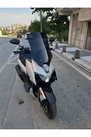 Zontes ZT 125 Siperlik Ön Cam 2024 Model 55cm Siyah Renkli 4mm
