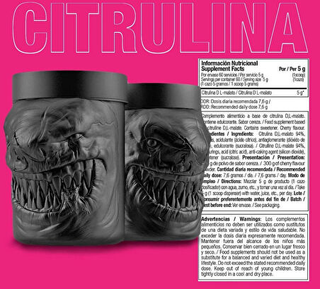 Zoomad Labs One Raw L-Citrulline Malate 300g 60 Servis