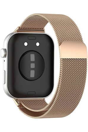 Huawei Watch Fit 3 / Fit 4 / Fit 4 Pro Uyumlu Metal Çelik Örgü Hasır Mıknatıslı Kordon