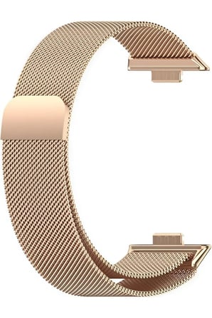 Huawei Watch Fit 3 / Fit 4 / Fit 4 Pro Uyumlu Metal Çelik Örgü Hasır Mıknatıslı Kordon