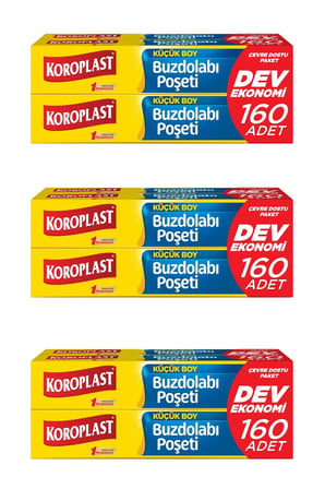 Buzdolabı Poşeti Küçük Boy 160'lı x 3 Adet