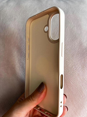 iPhone 16 İçi Kadife Logolu Silikon Lansman Kılıf