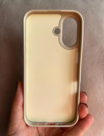 iPhone 16 İçi Kadife Logolu Silikon Lansman Kılıf