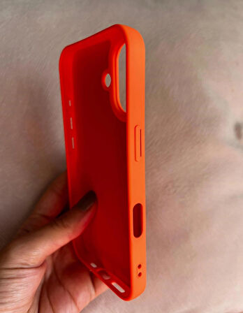 iPhone 16 İçi Kadife Logolu Silikon Lansman Kılıf