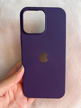 iPhone 16 PRO İçi Kadife Logolu Silikon Lansman Kılıf