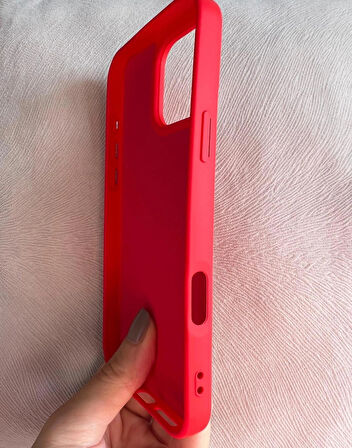 iPhone 16 PRO İçi Kadife Logolu Silikon Lansman Kılıf