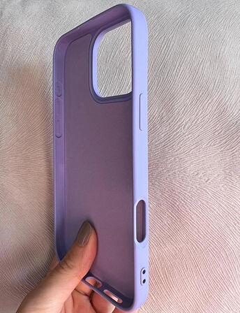 iPhone 16 PRO İçi Kadife Logolu Silikon Lansman Kılıf