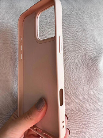 iPhone 16 PRO İçi Kadife Logolu Silikon Lansman Kılıf