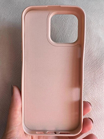 iPhone 16 PRO İçi Kadife Logolu Silikon Lansman Kılıf