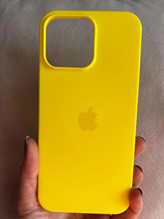 iPhone 16 PRO İçi Kadife Logolu Silikon Lansman Kılıf