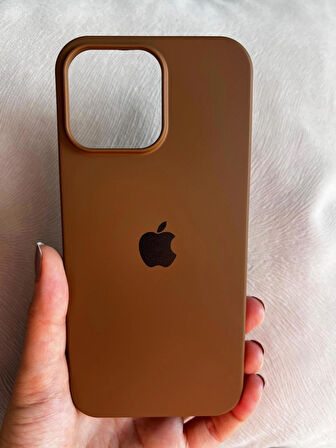 iPhone 16 PRO MAX İçi Kadife Logolu Silikon Lansman Kılıf