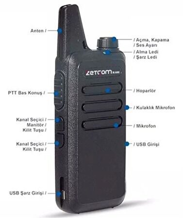 Zetcom N446 V1 PMR El Telsizi