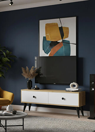 TSA1202DB - MONA TV STAND SAFİRMEŞE-BEYAZ 120CM