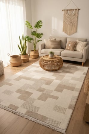 Zeta Halı Tera Yumuşak Dokulu Modern Halı