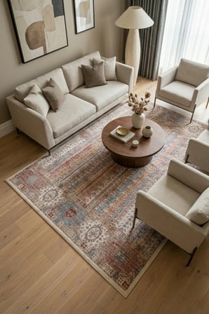 Zeta Halı Vintage Dokuma Modern Halı