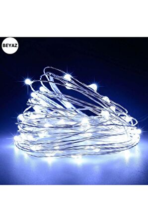 Beyaz Peri Led Işık 5 m
