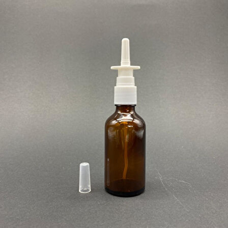 100ml kahverengi şişe, Burun spreyi, 12 adet Nazal Spreyli, Ecza şişesi, İlaç Şişesi