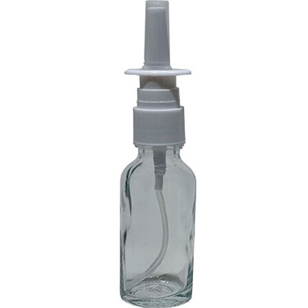 50ml şeffaf şişe, Burun spreyi, 12 adet Nazal Spreyli, Ecza şişesi, İlaç Şişesi