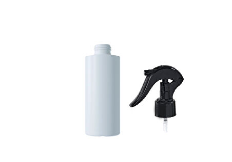 100ml PE beyaz triger sprey başlıklı şişe, 24 adet, sprey şişesi, triger başlıklı şişe, kozmetik şişe, sanayi tipi şişe, plastik şişe