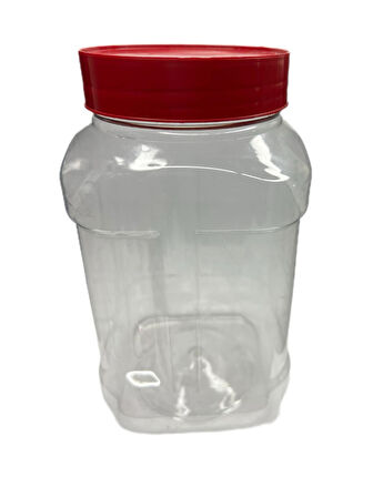 1400ml pet şeffaf gıda kavanozu, 12 adet, pet kavanoz, gıda kavanozu, baharat kavanozu, şeffaf kavanoz