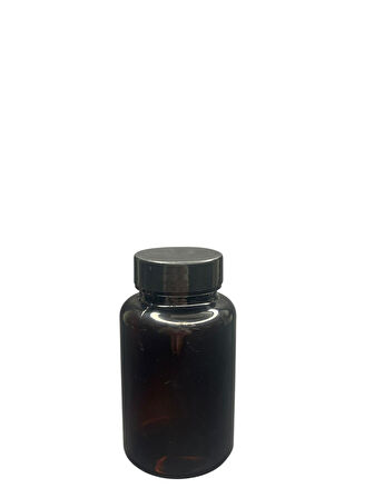 150ml siyah tablet şişesi siyah kapak, 12 adet, tablet şişesi, ecza şişesi, kozmetik şişe