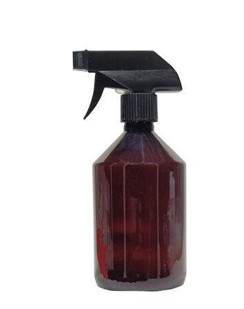 1 lt kahverengi plastik triger sprey başlıklı şişe, 12 adet, sprey şişesi, triger başlıklı şişe, kozmetik şişe, sanayi tipi şişe, plastik şişe