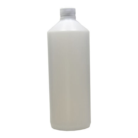1 lt pet beyaz düz kapaklı şişe, 12 adet, plastik şişe, esans şişesi, medikal şişe, kozmetik şişe, ecza şişesi