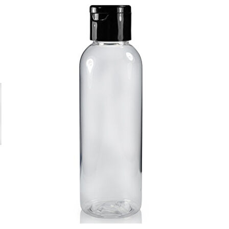 100ml plastik şefaf fliptop kapak şişe, 12 adet, açmalı kapak şişe, dezenfektan şişesi,sabun şişesi, kozmetik şişe