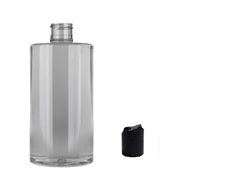 250ml pet şeffaf şişe disctop kapak, 24 adet, dezenfektan şişesi, kozmetik şişe, şampuan şişesi, plastik şişe, aroma şişesi