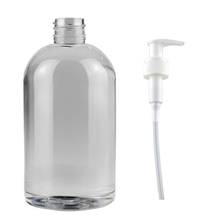 500ml şeffaf plastik şişe sıvı sabun pompalı, 12 adet, sabun şişesi, pompalı şişe, duş jeli şişesi, kozmetik şişe