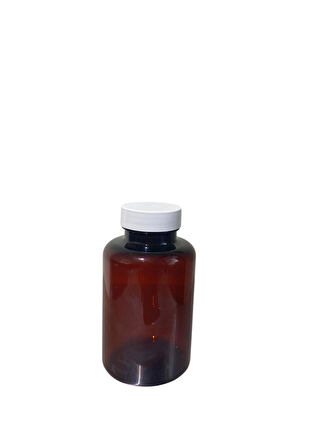 250ml kahverengi tablet şişesi beyaz kapak, 24 adet, tablet şişesi, ecza şişesi, kozmetik şişe