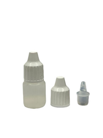 5ml PE ASETON ŞİŞESİ, 30 adet,PLASTİK DAMLALIKLI ŞİŞE, DAMLATMALI ŞİŞE
