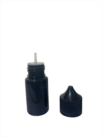 30ml plastik siyah gorilla şişe siyah kapaklı şişe, 12 adet, plastik şişe, likit şişesi, sıkıma uygun yumuşak şişe