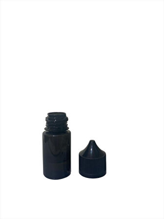 30ml plastik siyah gorilla şişe siyah kapaklı şişe, 12 adet, plastik şişe, likit şişesi, sıkıma uygun yumuşak şişe