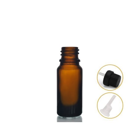5ml kahverengi cam içten damlalıklı şişe siyah kapak, 10 adet, damlalıklı şişe, damlatmalı şişe 