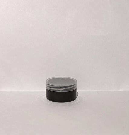 10ml Siyah Akrilik Krem Kutusu, Kozmetik Kutu, Şeffaf Kapak, Plastik Kutu, 50 Adet