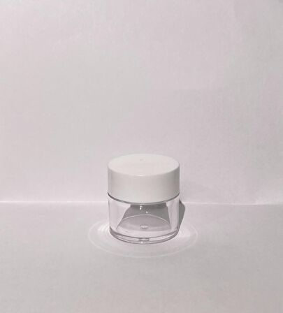 30ml Şeffaf Akrilik Krem Kutusu, Beyaz Kapak, Kozmetik Kutu, Plastik Kutu, 50 Adet