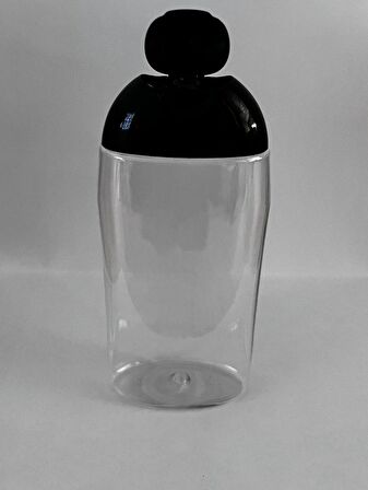 150ml Şeffaf Plastik Şampuan Şişesi, Siyah Kapak, Seyahat Şişesi, Kozmetik Şişe, Boş Şişe, 50 Adet