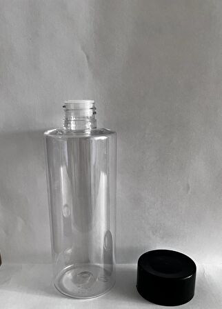 250ml Şeffaf Plastik Kolonya Şişesi, Boş Şişe, 50 Adet